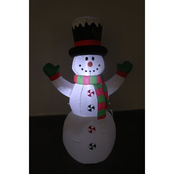 Christmas Inflatable Snowman with Hat and Scarf